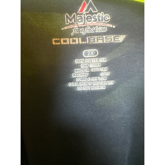 Seattle Mariners Womens Cool Base V-Neck Shirt 2X Majestic Fashion 100% Polyeste - Picture 4 of 5